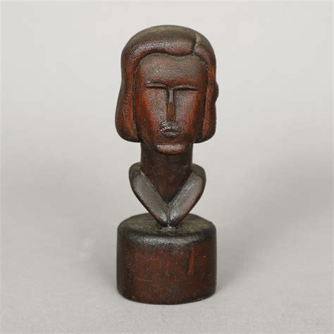 Small Carved Bust Of A Lady • Jeffrey Tillou Antiques