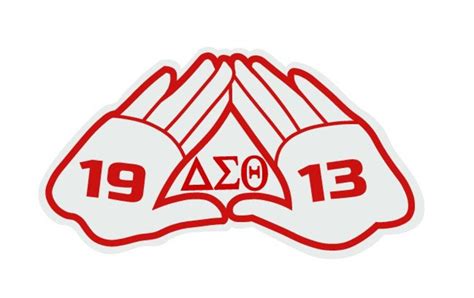 Delta Sigma Theta Hand Sign 1913 Cut File Silhouettecricut Etsy