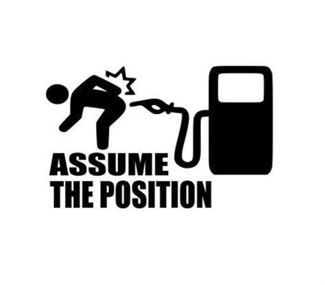 Assume The Position Decal Etsy