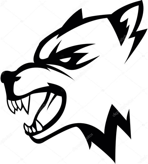 Wolf Head Illustration Design Stock Vector By ©funwayillustration 88855834
