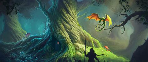 If you're in search of the best wallpaper fantasy, you've come to the right place. 2560x1080 Dragon Forest Fantasy Artwork 2560x1080 Resolution HD 4k Wallpapers, Images ...