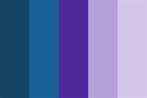 Shades Of Blue And Purple Color Palette