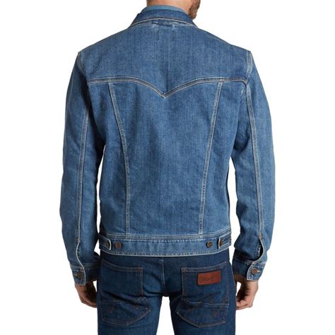 Wrangler Authentic Western Denim Jacket Stonewash Blue