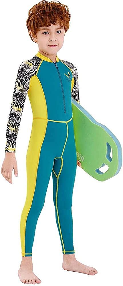 Buy Kids Full Body Swimsuit For Girls Boys Rash Guard Long Sleeve