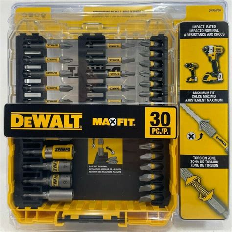 Dewalt Dwamf30 Maxfit Screwdriving Set With Sleeve Drill Bit Set