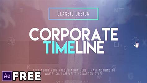 Corporate Timeline | Free After Effects Templates - YouTube