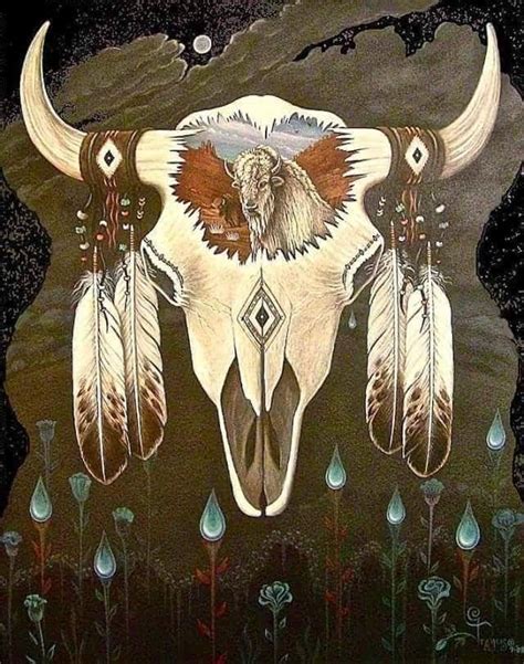 Pin By Destiny Michelle On Native Cow Skull Art Painted Animal