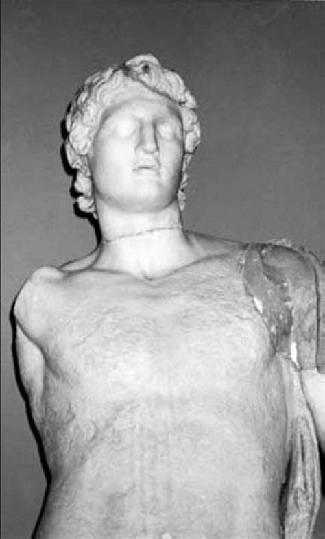 A Marble Statue Of Alexander The Great Showing A Characteristic Body
