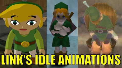 All Links Idle Animations In The Legend Of Zelda Series Lets Do