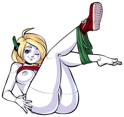 Rule 34 Ahoge Android Ass Blonde Hair Blue Eyes Breasts Cave Story