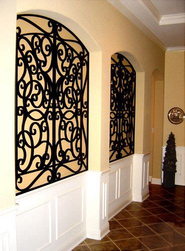 Decorating ideas for master bedrooms guest bedrooms kids rooms and more. Inset wall niche - wrought iron in square niche with ...