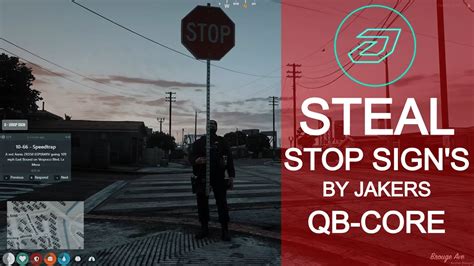 Qbcore Jakers Steal Stop Signs Fivem Script Youtube