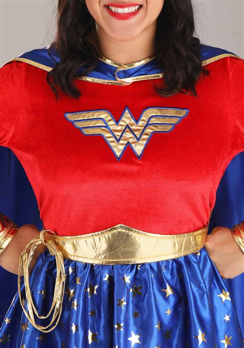 Wonder Woman Plus Size Long Sleeved Costume Dress