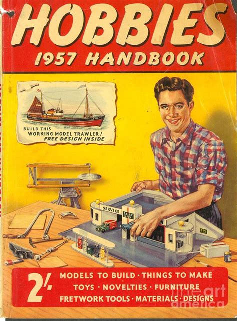 Hobbies 1957 1950s Uk Diy Magazines Drawing by The Advertising Archives