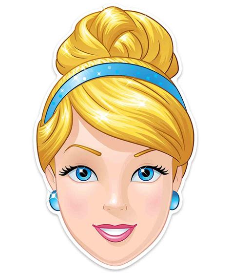 Assepoester Officiële Disney Princess Child Size 2d Card Party Masker