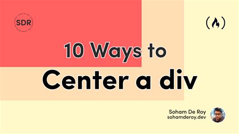 How To Center A Div With Css Different Ways