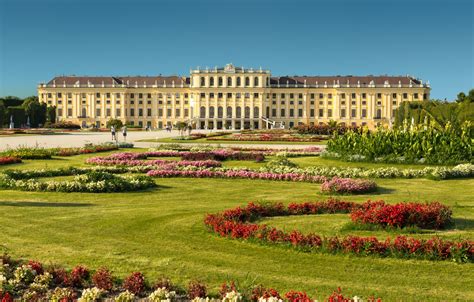 Wallpaper Flowers Park Austria Garden Palace Austria Vienna