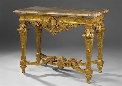 A Carved And Gilt Wood Console Table France Louis Xiv Period C 1700
