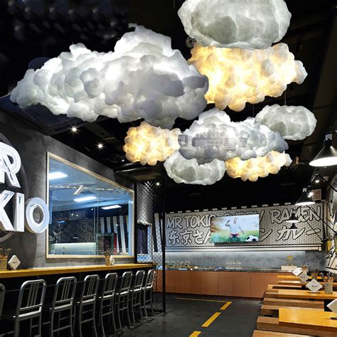 Dinners with your significant other will be extra romantic with this cloud ceiling light hanging above. Modern Led Cotton Cloud Pendant Lights Fixture Ceiling ...