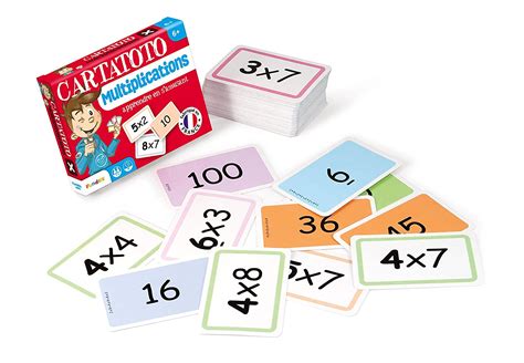 10 jeux de cartes en une seule boite pour apprendre les tables de ...