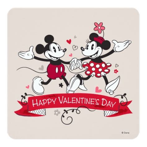 Mickey And Minnie Valentine Card Zazzle