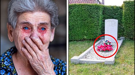 a woman found her late husband s fav flowers on his grave watched security footage and was