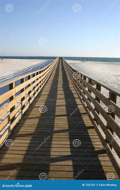 Boardwalk Into The Sea Stock Image Image Of Beach Vacation 725701
