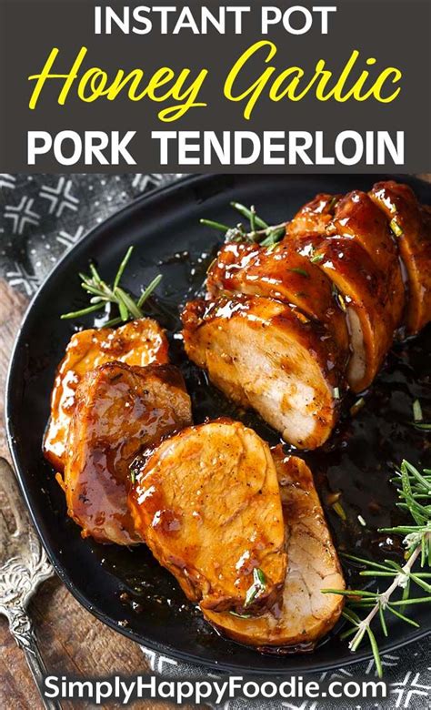 Instant pot pork tenderloin makes a great entree for a dinner party, and also works for a simple weeknight meal! Instant Pot Honey Garlic Pork Tenderloin is a restaurant ...