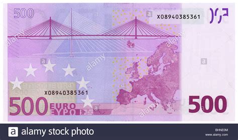 The currency code for euros is eur, and the currency symbol. 500 euro banknote back side plain flat. NATIVE SIZE, NOT ...