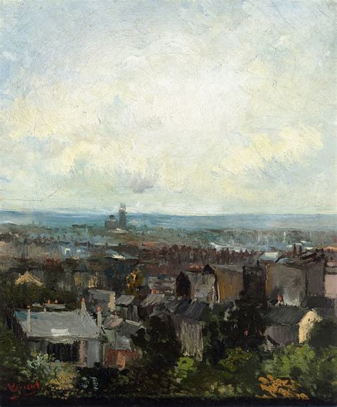 View Of Paris From Near Montmartre 1886 Vincent Van Gogh