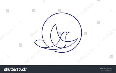 Bird Circle Logo Design Template Modern Stock Vector Royalty Free