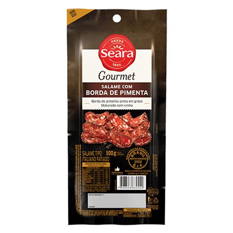 Seara gourmet is the premium line from seara alimentos. Salame Com Borda Pimenta Seara Gourmet 100g - comper