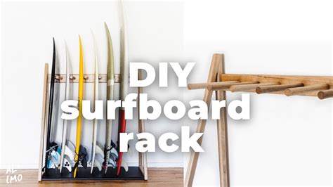 How To Make A Surfboard Rack Diy Video By Al Imo Handmade Youtube