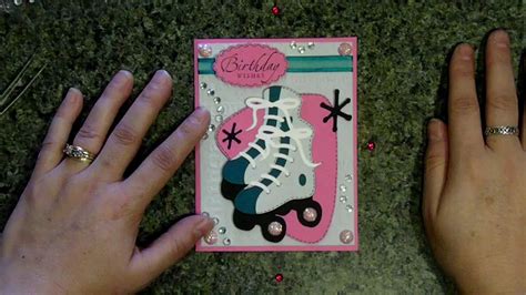1 open the fotor design feature, and select a card template. cricut roller skate birthday card nifty fifties cartridge ...