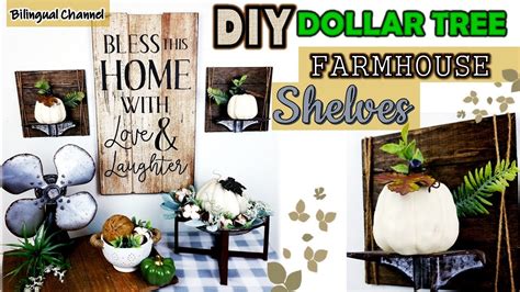 Dollar Tree Diy Rustic Shelf Diy Farmhouse Decor Ideas
