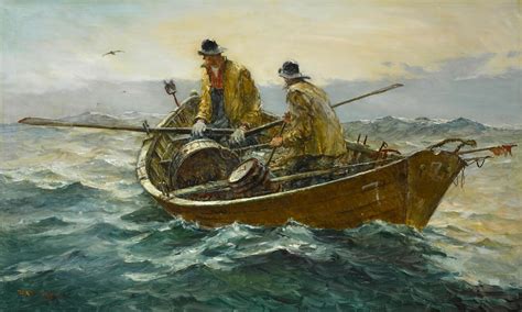 Jack Lorimer Gray Working The Grand Banks In A Swell Mutualart