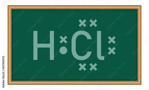 Lewis Electron Dot Structure For A Molecule Of Hydrogen Chloride Hcl