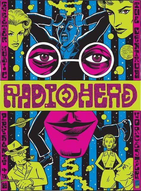Radiohead Poster Concert Poster Art Radiohead Poster Rock Poster Art