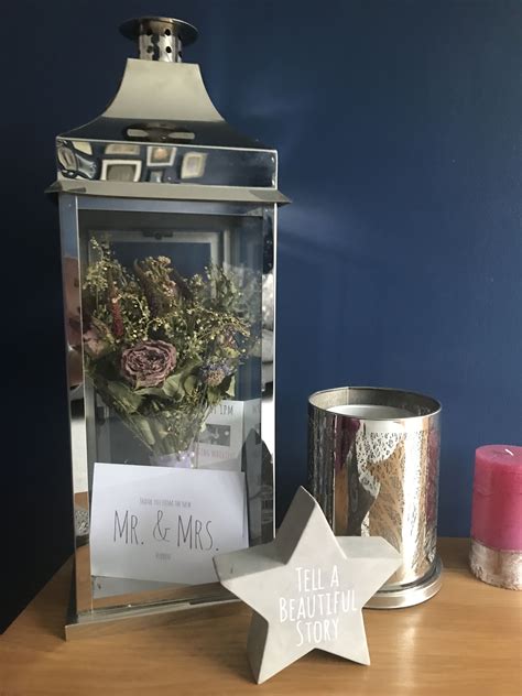 A quick stroll around the yard and i could gather more than enough ingredients to put together something beautiful. Dried wedding bridesmaid bouquet made into a feature ...
