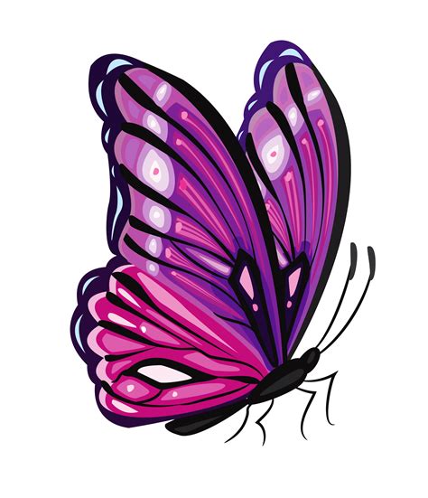 Purple Butterfly Png Clipart Picture Cliparts Co