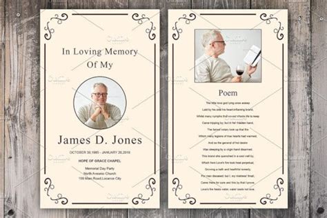 Templates Paper And Party Supplies Printable Memorial Prayer Card
