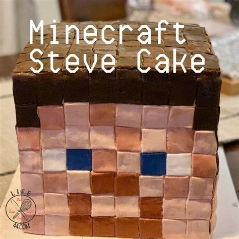 Minecraft Steve Birthday Cake Minecraft Steve Cake Minecraft Steve