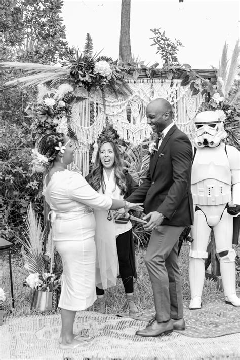 A Backyard Star Wars Mandalorian Wedding Popsugar Love And Sex Photo 97