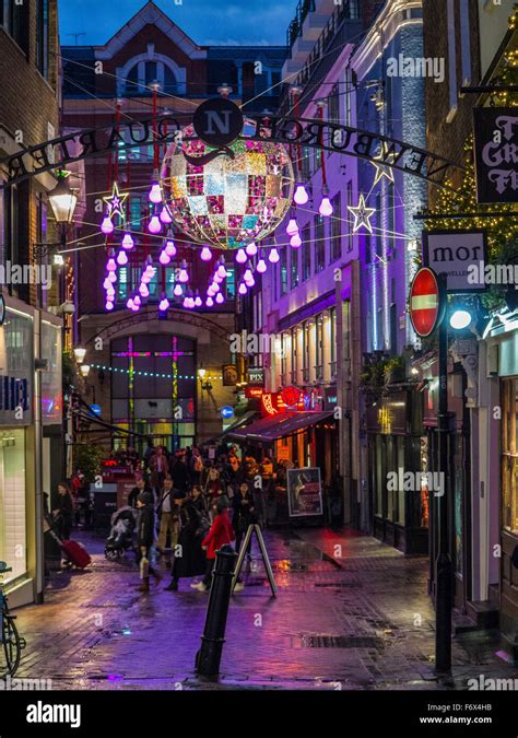 Carnaby Street Christmas Lights Stock Photo Alamy