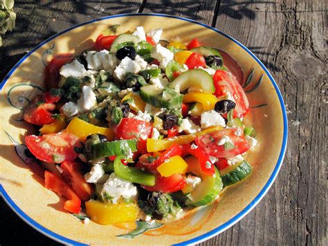A New 52 Diet Fast Day Recipe Greek Lunch Box Salad With Feta Cheese