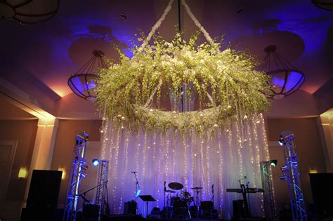 A Beautiful Floral Halo With Lighting By Beyond Added A Magical Feel To