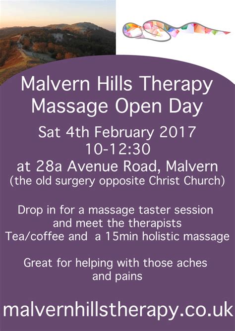 a6 flyer malvern hills therapy massage therapy malvern