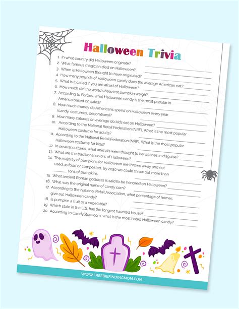 Printable Halloween Trivia Questions And Answers Freebie Finding Mom