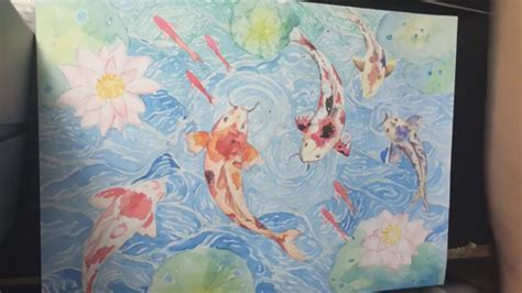 Watercolor Koi Fish Tutorial Youtube