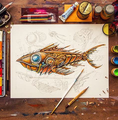 Steampunk Fish Art Pinterest